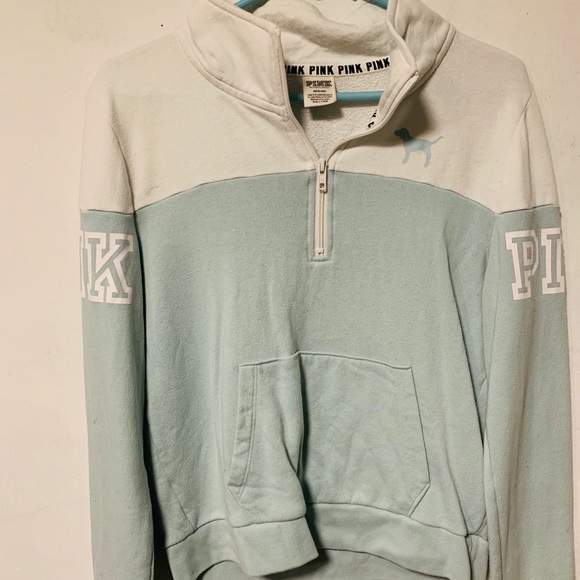 PINK quarter zip pullover - Picture 1 of 4